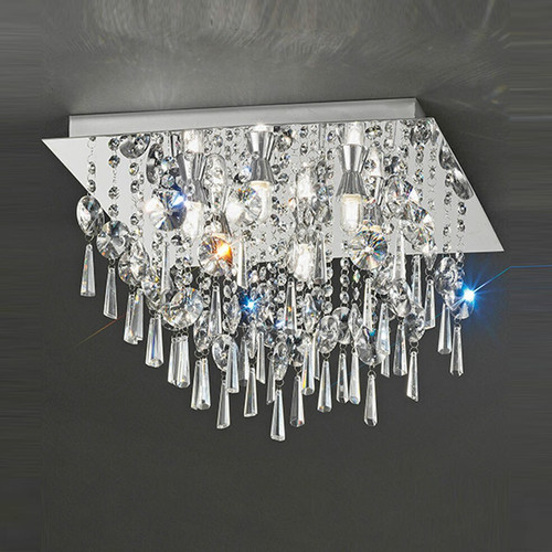 Fran FC5722 Bathroom 6 Light Chrome Flush Fitting