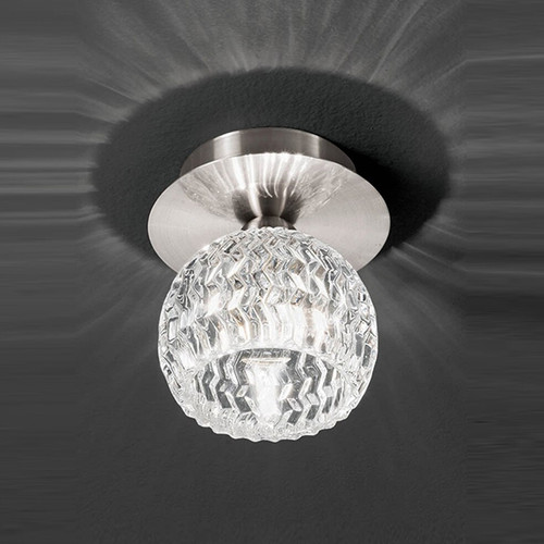 Fran FC5728 Tierney 1 Light Satin Nickel Semi Flush