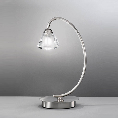 Fran FRanklite LT971 Twista 1 Light Satin Nickel Table Lamp