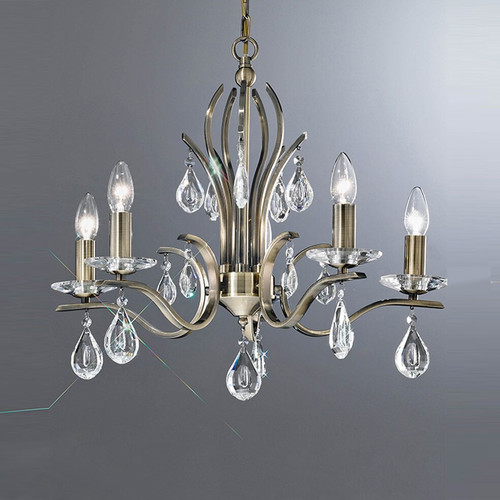 Fran LF2299/5 Willow 5 Light Bronze Ceiling Pendant