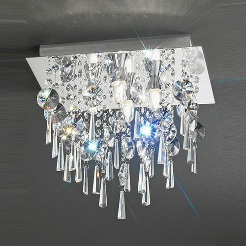 Fran FC5721 Bathroom 4 Light Chrome Flush Fitting
