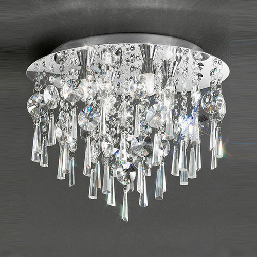 Fran FC5719 Bathroom 4 Light Chrome Flush Fitting