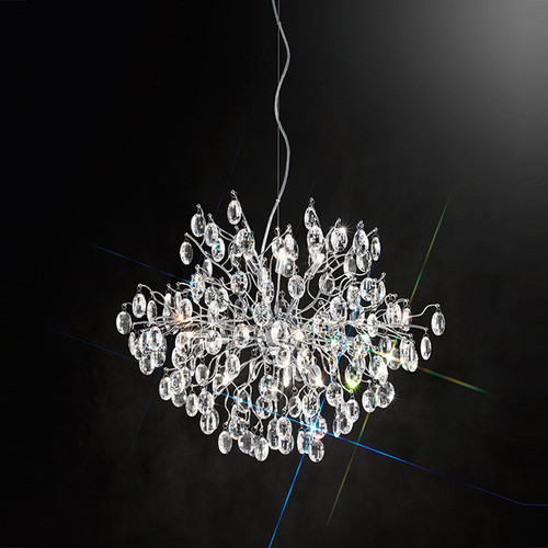 Fran LF2326/12 Wisteria Light Chrome Ceiling Pendant