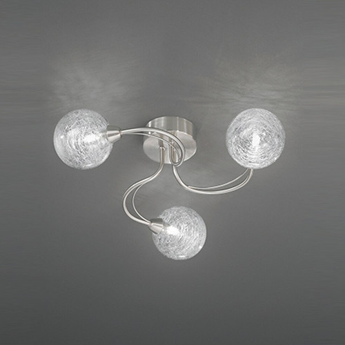 Fran LF2327/3 Gyro 3 Light Satin Nickel Semi Flush