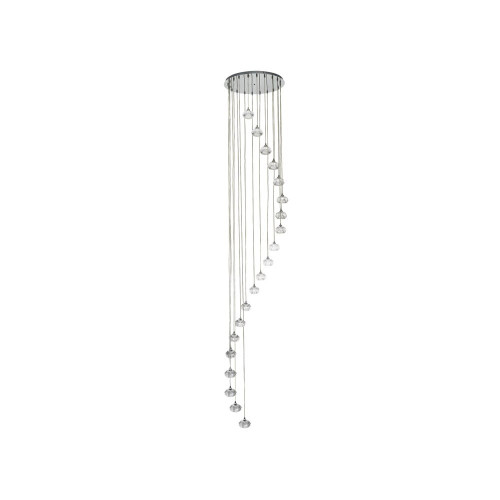 Fran LF2343/20 Tizzy 20 Light Chrome Ceiling Pendant