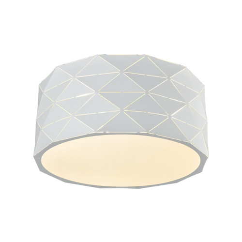 Fran FC5768 Tangent White Metal Flush Ceiling Fitting
