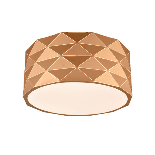 Fran FC5769 Tangent Rose Gold Metal Flush Ceiling Fitting
