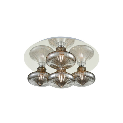 Fran FC5777/990 Chrome Smoked Bathroom Flush Fitting