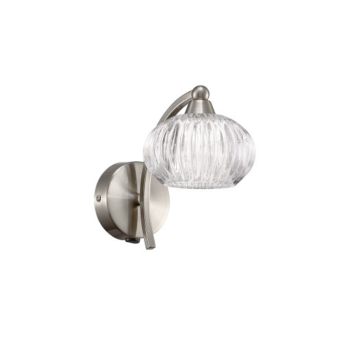 Fran LF2335/1 Ripple 1 Light Satin Nickel Wall Light