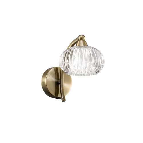 Fran LF2336/1 Ripple 1 Light Bronze Wall Light
