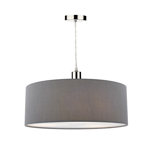 Dar Lighting Dar  RON8639 Ronda Easy Fit Grey Pendant 