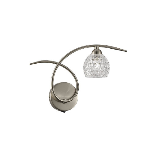 Fran LF2347/1 Springa 1 Light Satin Nickel Wall Light