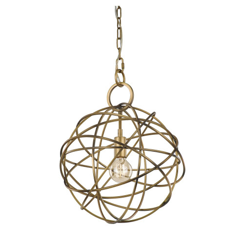 Fran LF2366/1 Orbit Black andamp;amp;amp; Gold 1 Light Pendant