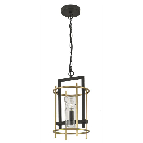 Fran LF2368/1 Bistro Iron/Gold 1 Light Pendant