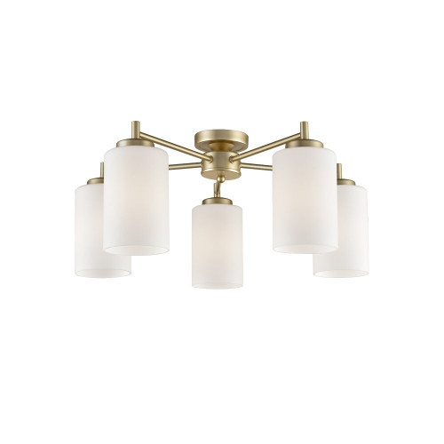 Fran LF2387-5 Decima 5 Light Matt Gold Ceiling Fitting