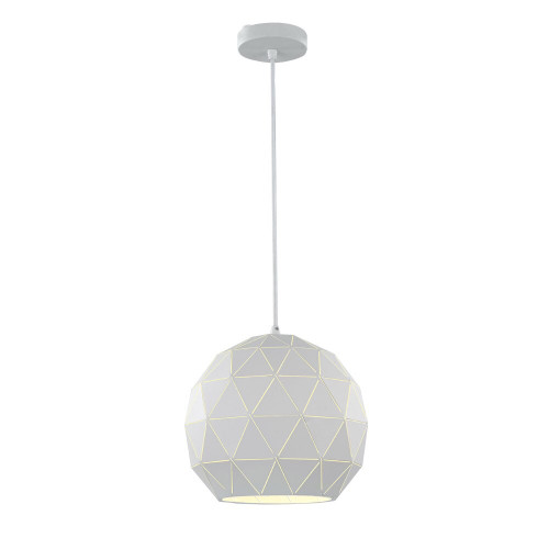 Fran HCP146 Tangent White Metal Medium Pendant