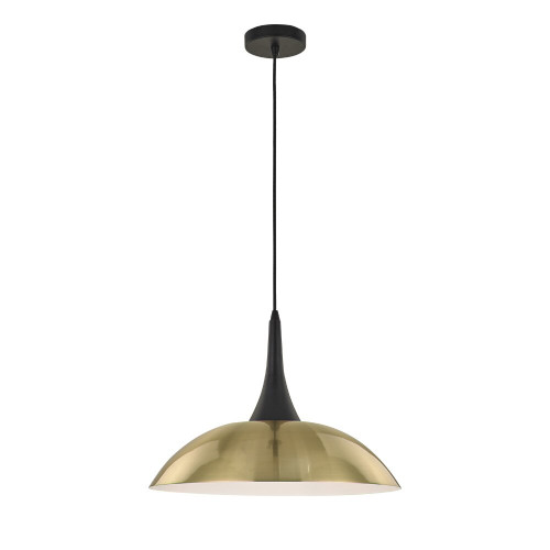 Fran HCP158 Perfora Brushed Gold/Black Large Pendant