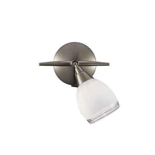 Fran TOPS8971 Lutina 1 Light Nickel Wall Spotlight