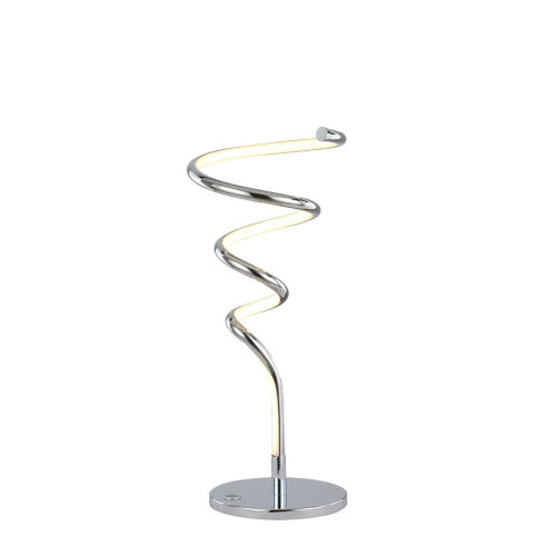 Fran LT501 Vibe Polished Chrome LED Spiral Table Lamp