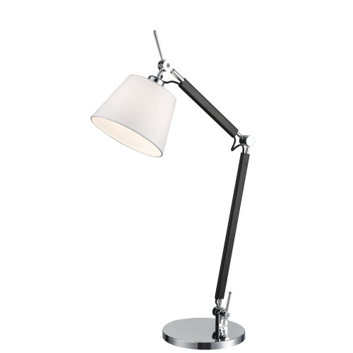Fran LT504 Matt Black/Chrome Adjustable Table Lamp