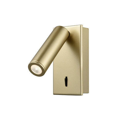 Fran BW075 Matt Gold LED Surface Reading Light