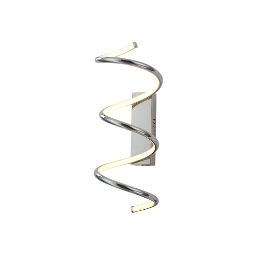 Fran BW096 Vibe Polished Chrome LED Spiral Wall light