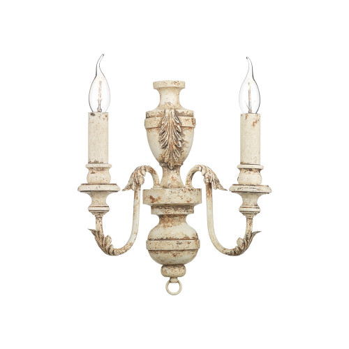David Hunt Lighting David Hunt EMI0955 Emile 2 Light Rustic French Wall Light
