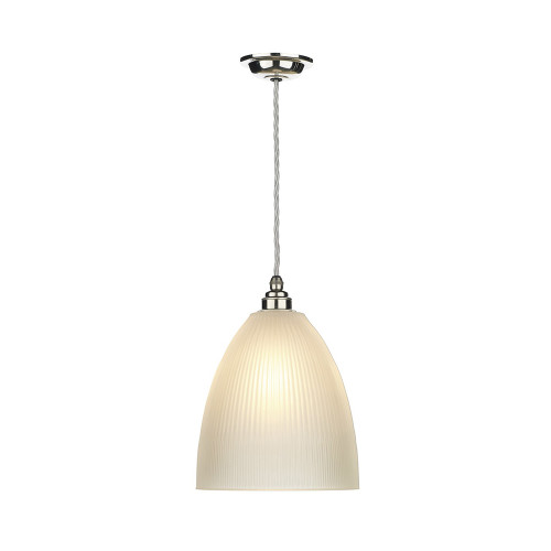 David Hunt Lighting David Hunt DUX0150 Duxford 1 Light Nickel Chrome Suspension