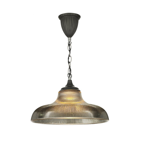 David Hunt Lighting David Hunt BAD0110 Badger 1 Light Steel Ceiling Pendant