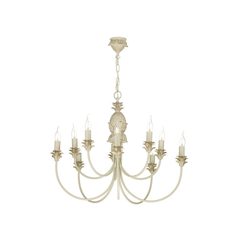David Hunt Lighting David Hunt CAB2312 Cabana 10 Light Cream/Gold Pendant