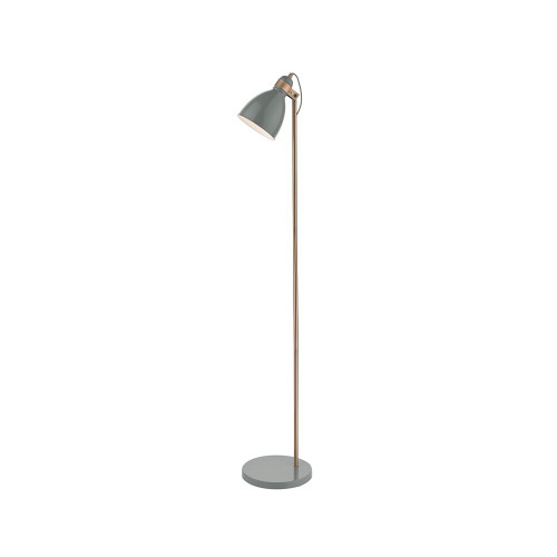 Dar Lighting Dar  FRE4939 Frederick 1 Light Grey Floor Lamp 