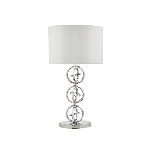 Dar Lighting Dar  INN4250 Innsbruck 1 Light Polished Chrome Table Lamp 