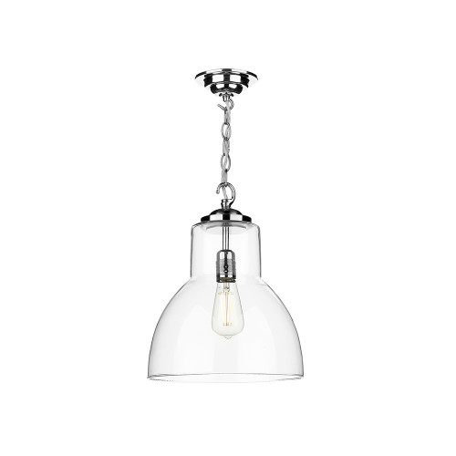 David Hunt Lighting David Hunt UPT0150 Upton 1 light Chrome Pendant