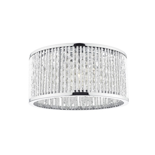 Dar Lighting Dar  NAN5368 Nantes 3 Light Aluminium Flush Fitting 