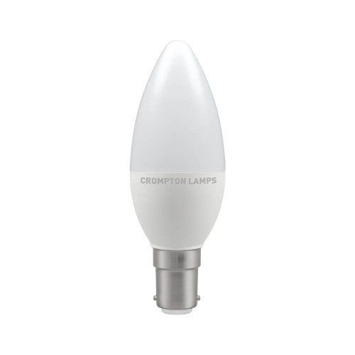 Crompton Lamps Crompton 11304 LED Thermal Plastic 5.5W = 40W Candle SBC 2700K