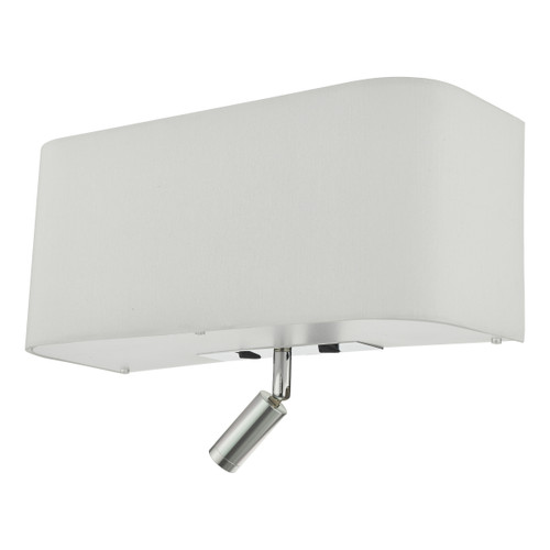 Dar Lighting Ronda 3 Light Wall Light With LED Reading Light Ivory