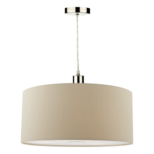 Dar Lighting Ronda 40cm Ecru Easy Fit Pendant