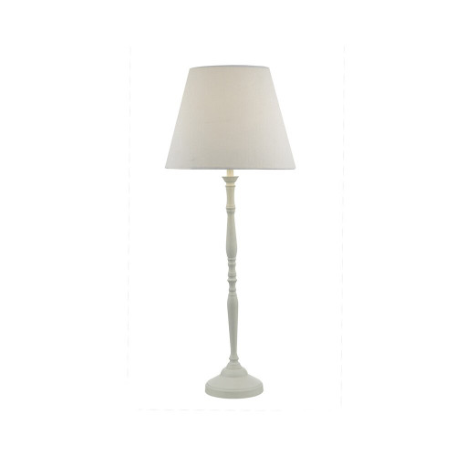 Dar Lighting Dar  JOA422 Joanna 1 Light White Table Lamp 