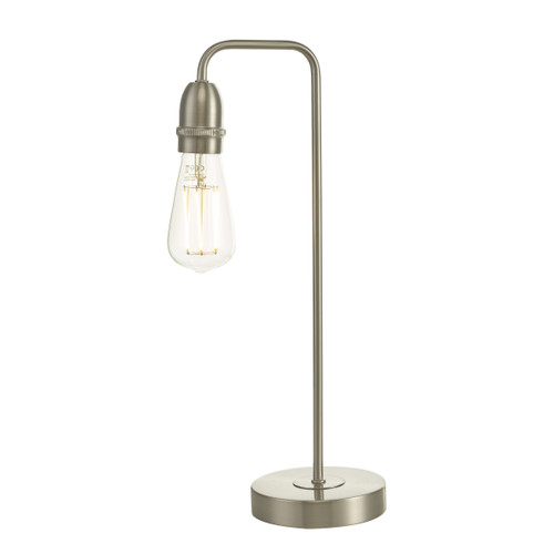 Dar Lighting Kiefer Satin Chrome Table Lamp