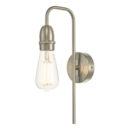 Dar Lighting Kiefer Satin Chrome Wall Light