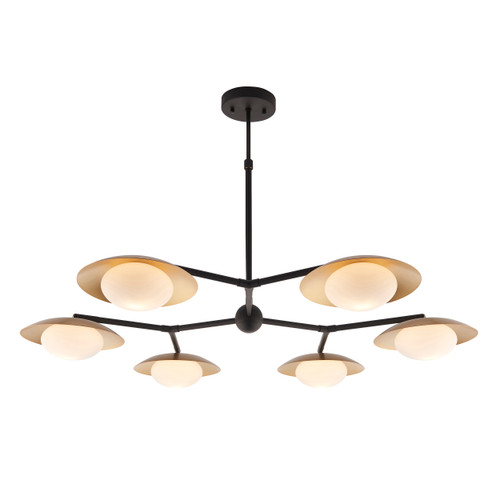 Empathic Lighting Galaxy Extra Large 6 Light Gold And Bronze Ceiling Light 