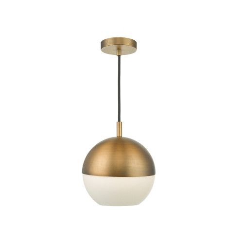 Dar Lighting Dar  AND0142 Andre 1 Light Aged Brass Pendant 