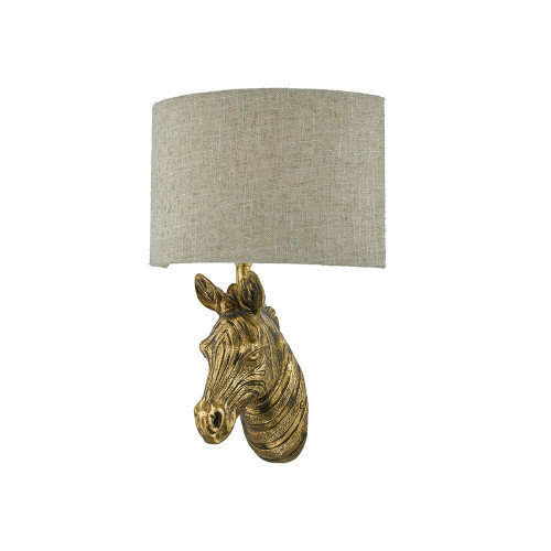 Dar Lighting Dar  ABB0735 Abby 1 Light Gold Wall Bracket 