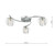 Dar Lighting Dar  ELM5350 Elma 3 Light Polished Chrome Ceiling Fitting 