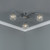 Dar Lighting Dar  ELM5350 Elma 3 Light Polished Chrome Ceiling Fitting 