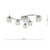 Dar Lighting Dar  ELM6450 Elma 6 Light Polished Chrome Ceiling Fitting 