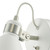 Dar Lighting Dar  FRE0702 Frederick White and Satin Chrome Wall Light 