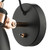 Dar Lighting Dar  FRE0722 Frederick Black and Copper Wall Light 