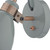 Dar Lighting Dar  FRE0739 Frederick Grey Gloss and Copper Wall Light 