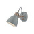 Dar Lighting Dar  FRE0739 Frederick Grey Gloss and Copper Wall Light 